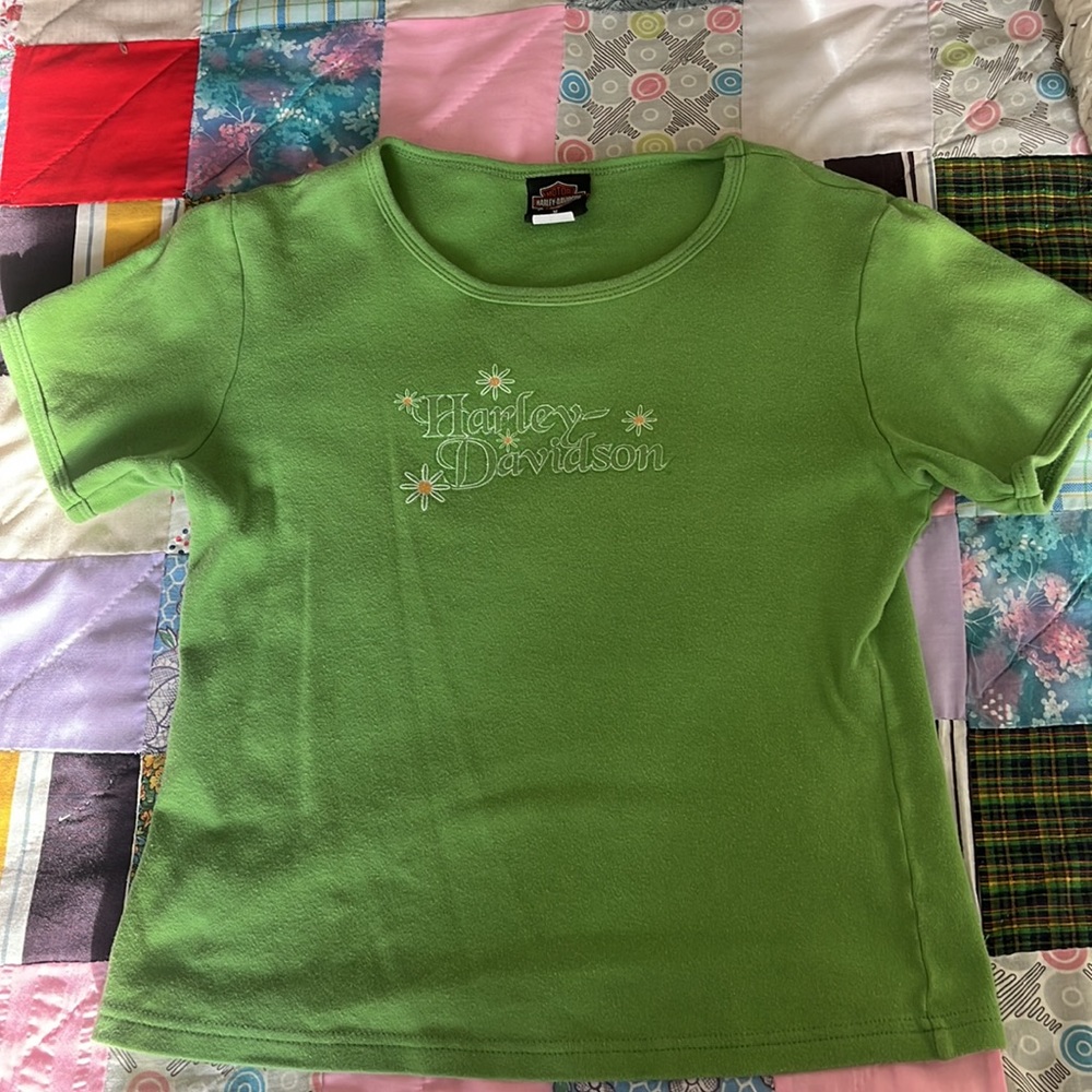Vintage Y-2K Harley Davidson Sparkly Tee!